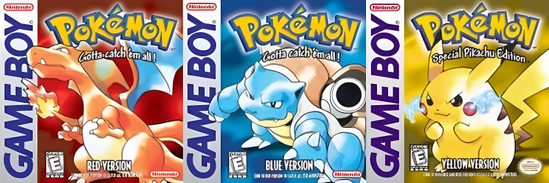 Cartel de Pokémon Rojo, Azul y Amarillo
