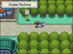 Ciudad Azulona en Pokémon HeartGold y SoulSilver — captura 2 Ciudad Azulona en Pokémon HeartGold y SoulSilver — captura 2