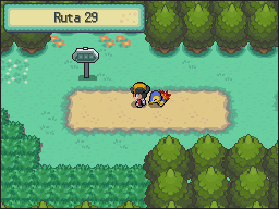 Ruta 29-30 en Pokémon HeartGold y SoulSilver — captura 1 Ruta 29-30 en Pokémon HeartGold y SoulSilver — captura 1
