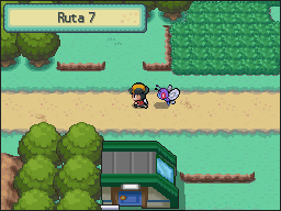 Ciudad Azulona en Pokémon HeartGold y SoulSilver — captura 1 Ciudad Azulona en Pokémon HeartGold y SoulSilver — captura 1