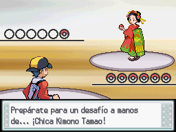Chicas Kimono en Pokémon HeartGold y SoulSilver — captura 1 Chicas Kimono en Pokémon HeartGold y SoulSilver — captura 1