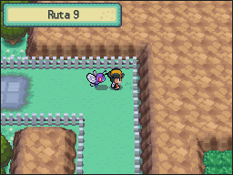 Ruta 9 en Pokémon HeartGold y SoulSilver — captura 2 Ruta 9 en Pokémon HeartGold y SoulSilver — captura 2