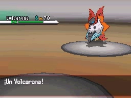 Volcarona, Castillo Ancestral en Pokémon Negro y Blanco — captura 2 Volcarona, Castillo Ancestral en Pokémon Negro y Blanco — captura 2