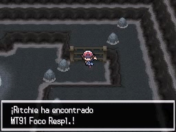 Monte Tuerca en Pokémon Negro y Blanco — captura 1 Monte Tuerca en Pokémon Negro y Blanco — captura 1
