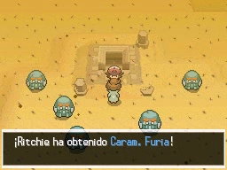 Volcarona, Castillo Ancestral en Pokémon Negro y Blanco — captura 2 Volcarona, Castillo Ancestral en Pokémon Negro y Blanco — captura 2