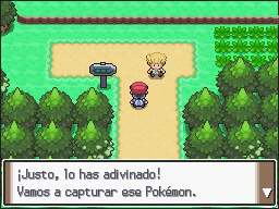 Pueblo Hojaverde en Pokémon Platino — captura 1 Pueblo Hojaverde en Pokémon Platino — captura 1