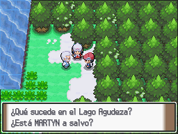 Lago Veraz en Pokémon Platino — captura 2 Lago Veraz en Pokémon Platino — captura 2