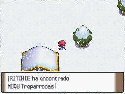 Ruta 217 en Pokémon Platino — captura 2 Ruta 217 en Pokémon Platino — captura 2