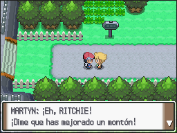 Ruta 203 en Pokémon Platino — captura 1 Ruta 203 en Pokémon Platino — captura 1