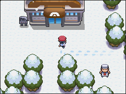 Ciudad Puntaneva en Pokémon Platino — captura 2 Ciudad Puntaneva en Pokémon Platino — captura 2