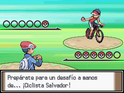 Ruta Ciclista en Pokémon Platino — captura 2 Ruta Ciclista en Pokémon Platino — captura 2