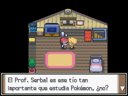 Pueblo Hojaverde en Pokémon Platino — captura 2 Pueblo Hojaverde en Pokémon Platino — captura 2