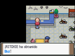 Ruta Ciclista en Pokémon Platino — captura 2 Ruta Ciclista en Pokémon Platino — captura 2