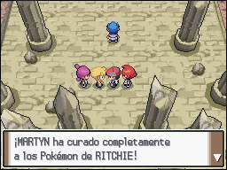 Columna Lanza en Pokémon Platino — captura 1 Columna Lanza en Pokémon Platino — captura 1