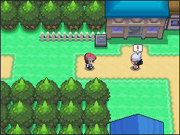 Pueblo Arena en Pokémon Platino — captura 2 Pueblo Arena en Pokémon Platino — captura 2