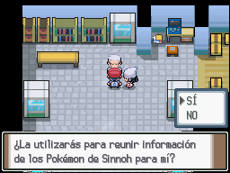 Pueblo Arena en Pokémon Platino — captura 1 Pueblo Arena en Pokémon Platino — captura 1