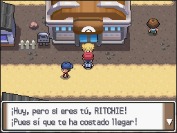 Ciudad Pirita en Pokémon Platino — captura 2 Ciudad Pirita en Pokémon Platino — captura 2