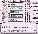 Ruta 21-19 en Pokémon Rojo, Azul y Amarillo — captura 2 Ruta 21-19 en Pokémon Rojo, Azul y Amarillo — captura 2