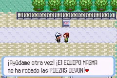 Ruta 116 en Pokémon Rubí, Zafiro y Esmeralda — captura 2 Ruta 116 en Pokémon Rubí, Zafiro y Esmeralda — captura 2