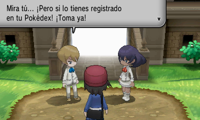 Ruta 4 (Senda del Parterre) en Pokémon X e Y — captura 1 Ruta 4 (Senda del Parterre) en Pokémon X e Y — captura 1