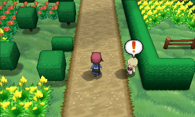 Ruta 4 (Senda del Parterre) en Pokémon X e Y — captura 1 Ruta 4 (Senda del Parterre) en Pokémon X e Y — captura 1