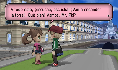 Ciudad Luminalia (2ª visita) en Pokémon X e Y — captura 1 Ciudad Luminalia (2ª visita) en Pokémon X e Y — captura 1