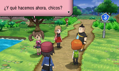 Ruta 3 (Senda Despejada) en Pokémon X e Y — captura 1 Ruta 3 (Senda Despejada) en Pokémon X e Y — captura 1