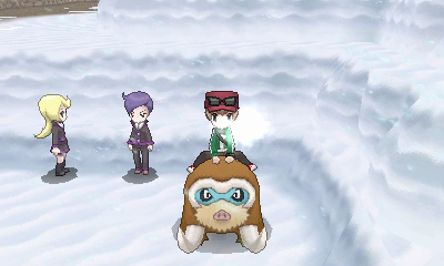 Ruta 17 (Sendero Mamoswine) en Pokémon X e Y — captura 1 Ruta 17 (Sendero Mamoswine) en Pokémon X e Y — captura 1