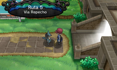 Ruta 5 (Vía Repecho) en Pokémon X e Y — captura 1 Ruta 5 (Vía Repecho) en Pokémon X e Y — captura 1