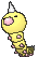 Sprite shiny de Weedle