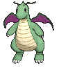 Sprite shiny de Dragonite