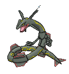 Sprite shiny de Rayquaza