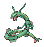 Sprite animado de Rayquaza