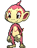Sprite shiny de Chimchar