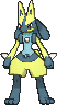 Sprite shiny de Lucario