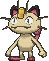 Sprite shiny de Meowth