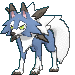 Sprite shiny de Lycanroc