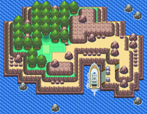 La Isla Lunanueva en Pokémon Platino