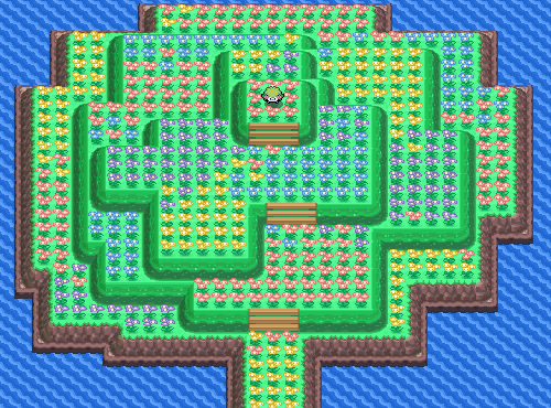 El Paraíso Floral en Pokémon Platino