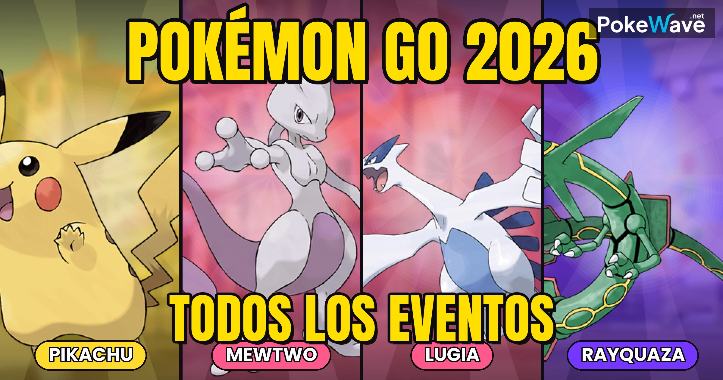 Calendario de eventos Pokémon GO 2026: GO Fest, Community Days, Raid Hours