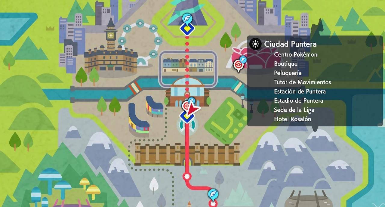 Mapa de Ciudad Puntera