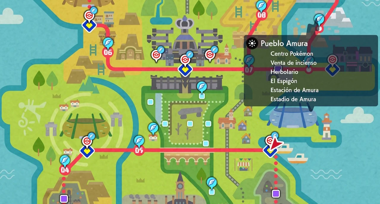 Mapa de Pueblo Amura