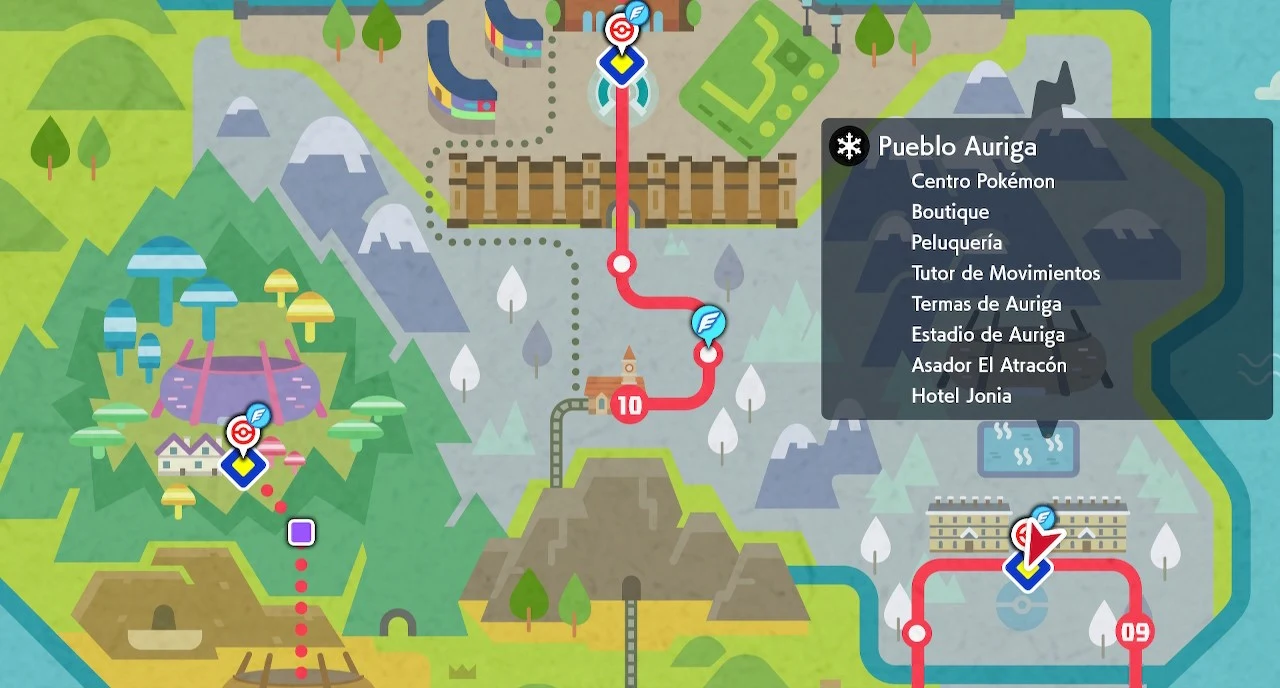 Mapa de Pueblo Auriga