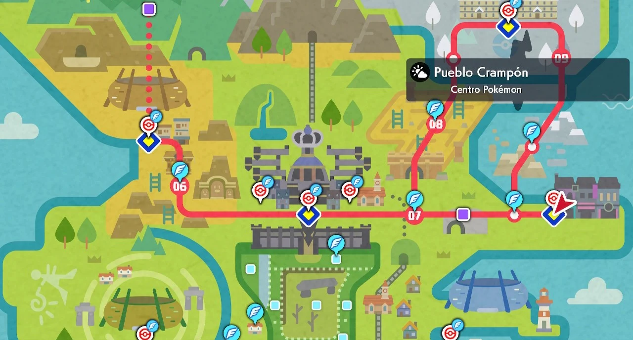 Mapa de Pueblo Crampón