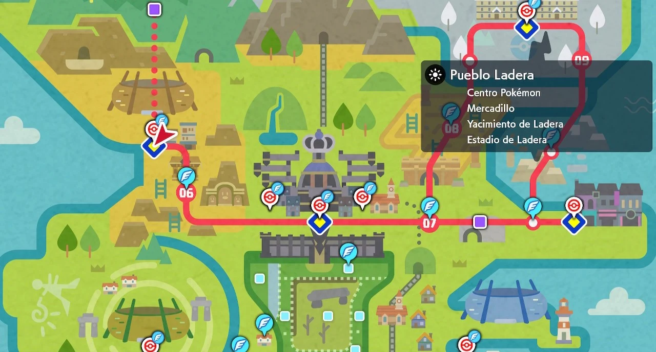 Mapa de Pueblo Ladera