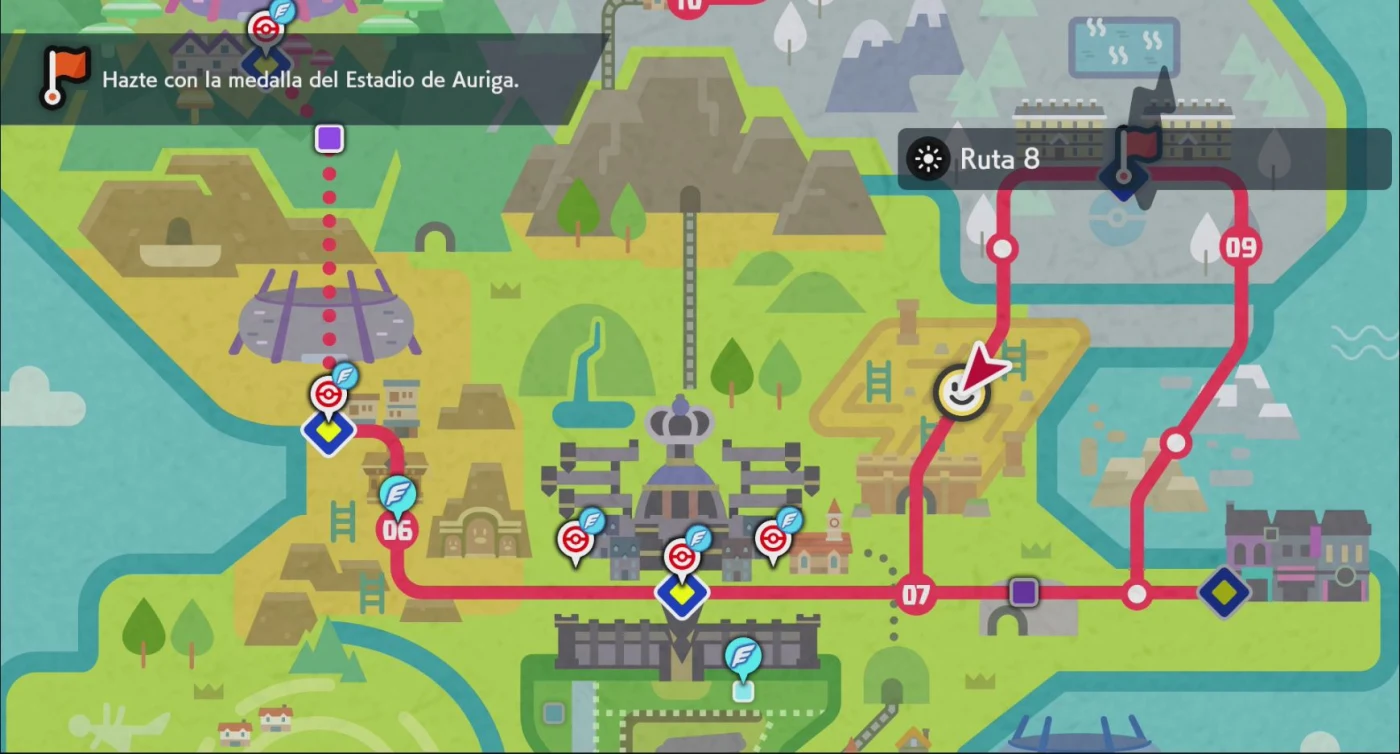 Mapa de Ruta 8