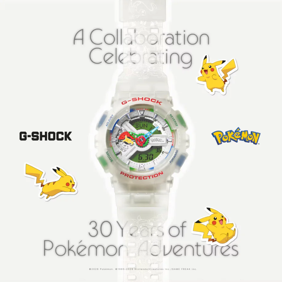 Pokémon 30th anniversary G-Shock watch
