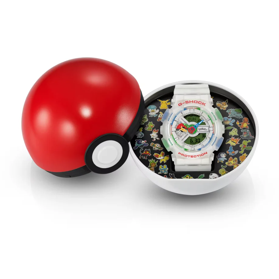 Pokémon G-Shock Poké Ball packaging