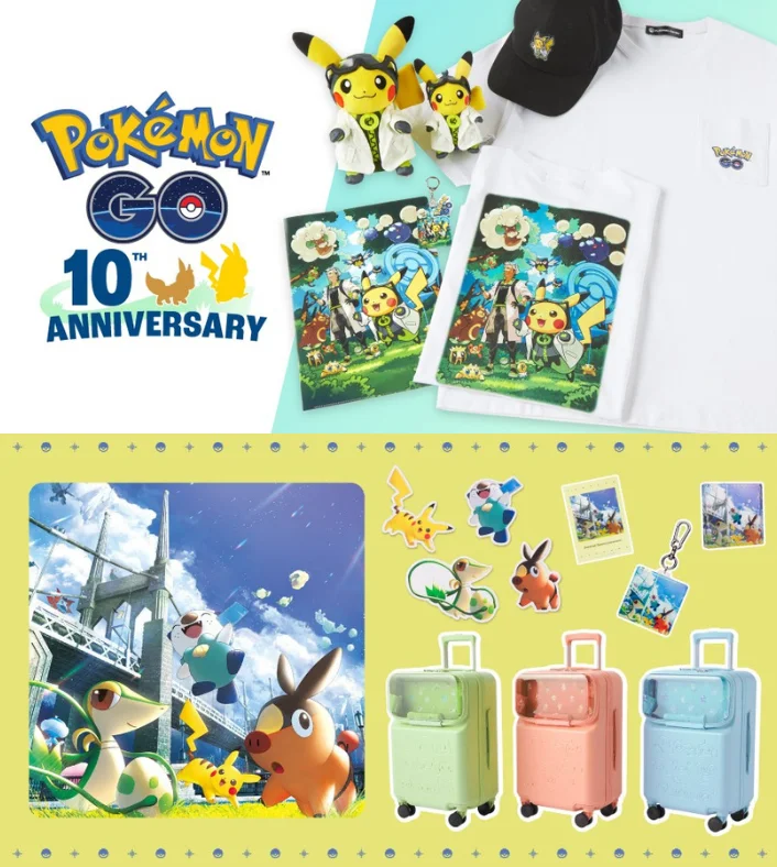 Pokémon GO 10th anniversary merch and Unova Timeless Adventure set