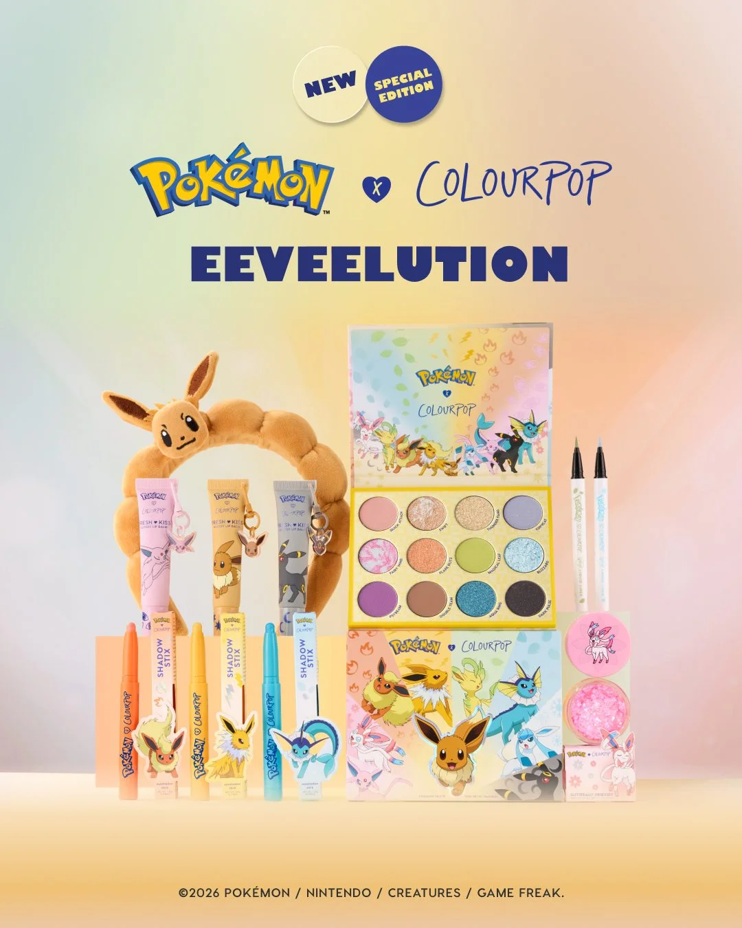 ColourPop Eeveelution collection